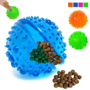 2 Pack Pet Dog Toy Tricky Treat Ball Fun Interactive Chew IQ Food Dispenser Play - Picture 1 of 1