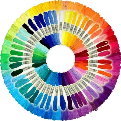 50 SKEINS Embroidery Floss Set Including Cross Stitch Threads - Image 1 of 4