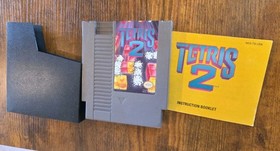 Tetris 2 (Nintendo NES, 1993) Cartridge, Manual & Dust Sleeve