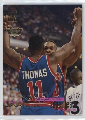 1993 Stadium Club Super Teams Members Only Detroit Pistons Isiah Thomas #8 HOF - Image 1 of 2