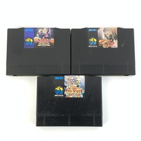 SNK Neo Geo Game Lot of 3 Fatal Fury Special etc. Cartridge Only Tested 7147 UT