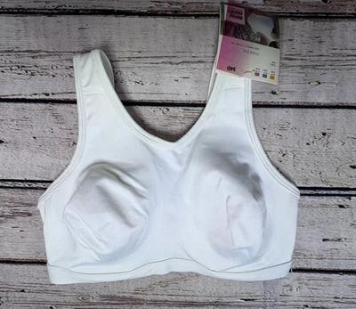 NEW Moving Comfort Womens Sports Bra Size 34D MAIA Adjustable Straps White NWT - Image 1 of 4