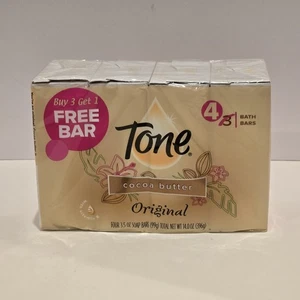 Tone Bar Soap Cocoa Butter Original 4 Bars Sealed - Picture 1 of 6