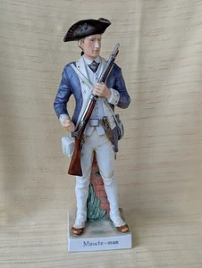 Andrea by Sadek 13" Minute-Man Revolutionary Soldier Figurine #7465 Rare - Picture 1 of 11