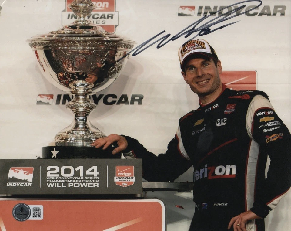 FOTO 8x10 autografiada firmada por Will Power campeón de la Indy 500 certificado de autenticidad Beckett Bas ¡Lo último! Foto 1 de 1