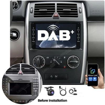 DAB+ Android GPS Autoradio Für Mercedes Benz W639 W906 W169 Sprinter Viano Vito - Bild 1 von 4