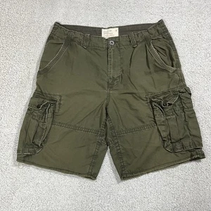 American Eagle Cargo Shorts Herren 36 grün Ripstop Canvas Utility schwer Militär - Bild 1 von 16