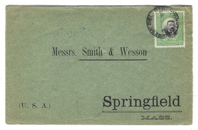 Peru 1901 Cover Lima-Smith & Wesson Scott #160 Romaña Solo ERROR SHIFTED CENTER! - Image 1 of 3