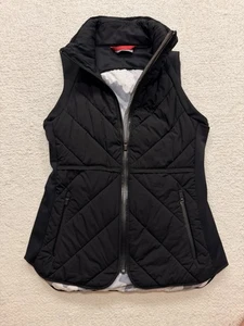 Athleta Wind Sprint Steppweste XS schwarz Primaloft versteckte Kapuze Kapuze - Bild 1 von 10
