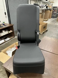 2019-2022 CHEVY SILVERADO GMC SIERRA CENTER CONSOLE JUMP SEAT BLACK CLOTH A52 - Picture 1 of 5