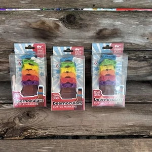 Beernoculars Bottle Markers by TrueZoo Lot of 3 New Packs Beer Tags - Picture 1 of 7