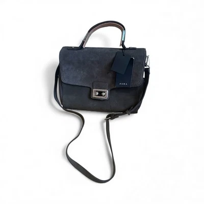 Zara Basic Crossbody Bag New 11x9x4 In Grey - Image 1 of 4