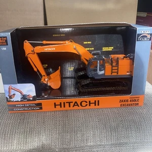 Excavadora modelo ERTL Hitachi Zaxis 450LC. Pistas metálicas escala 1:50 como nuevas - Imagen 1 de 8