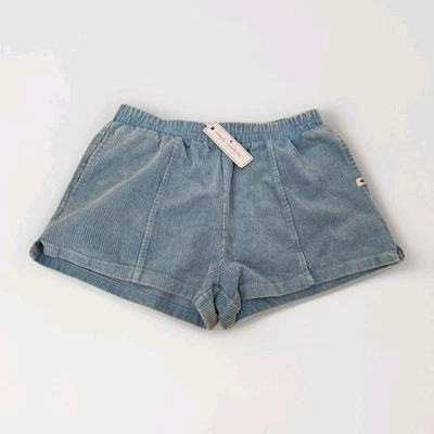 Simply Southern Cordy Short Glacier Blue Women's Size Large Corduroy Shorts NWT - Image 1 of 4