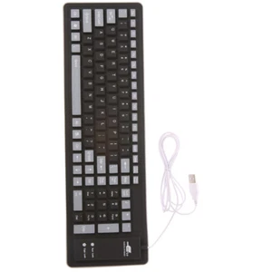 1Pc 103 Key Silicone Keyboard Faltbare Silikontastatur USB Wired Keyboard - Bild 1 von 12