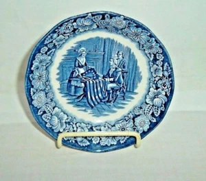 Staffordshire Liberty Blue Fruit Dessert Sauce Bowl Betsy Ross - Picture 1 of 4
