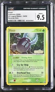 CGC 9.5 MINT+ Pinsir 2006 EX Legend Maker 24/92 Holo Rare Pokemon Card psa - Picture 1 of 2