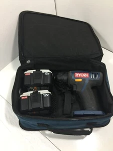 Ryobi CD100 12V 3/8" Drive Cordless Drill with 2 Batteries No Charger - Picture 1 of 4