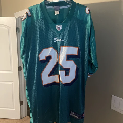 Miami Dolphins Reggie Bush Jersey Size 2XL Reebok Teal Cover