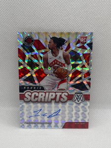 2020-21 Panini Mosaic Rookie Scripts RC Auto Freddie Gillespie Toronto Raptors