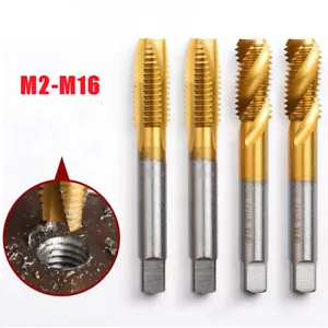 Grifo de taladro métrico de titanio HSS M2-M16 espiral/máquina tragamonedas recta grifo de rosca - Imagen 1 de 30