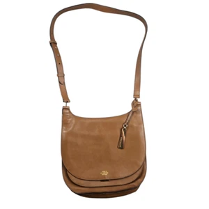 Vince Camuto New York Elyza Leather Saddle Shoulder Bag Cedar Brown - Picture 1 of 17