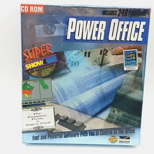 Laser Magic Power Office CD ROM Software 95 Windows 1995 Vintage 246 Programs - Picture 1 of 6