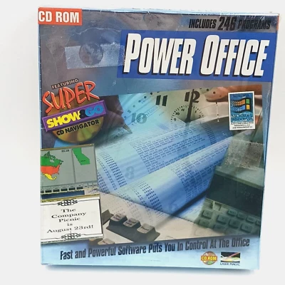 Laser Magic Power Office CD ROM Software 95 Windows 1995 Vintage 246 Programs - Image 1 of 4