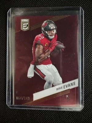 2023 Panini Elite Mike Evans #76 Maroon Tampa Bay Buccaneers 064/149 - Image 1 of 3
