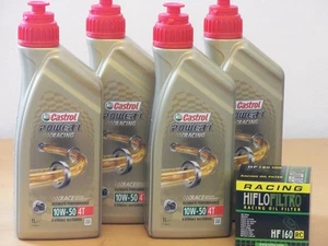 Castrol Power 1 Racing 4T 10W-50 / Racing Ölfilter BMW K1200 GT R RS S Bj 05 -08 - Picture 1 of 1