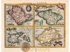 Channel Islands, Anglesey Ins Wight ol Vectis etc. Mercator map 1634