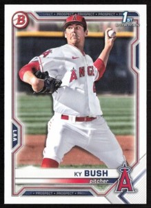 2021 Bowman Draft #BD-149 Ky Bush Los Angeles Angels Rookie