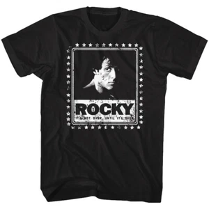 Rocky Movie Rocky Photo Stars It's Not Over Until It's Over Men's T Shirt - Picture 1 of 5