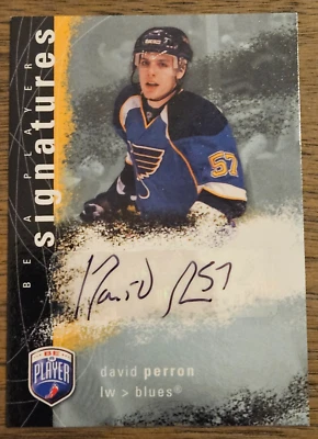 2007-08 Upper Deck Be a Player - Signatures #S-PD - David Perron AU - St. Louis - Image 1 of 2