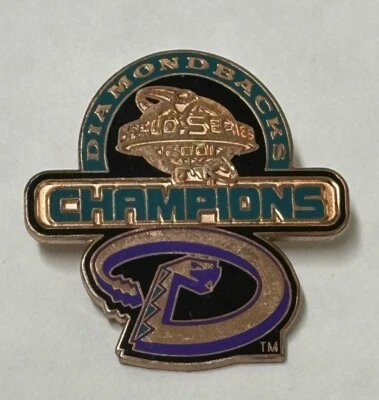 Arizona Diamondbacks Pin Vintage 2001 World Series Champions Hat Lapel Pin . - Image 1 of 2
