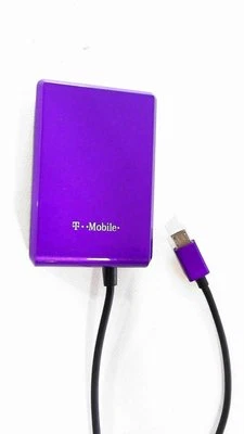 T-Mobile Universal Micro USB Wall Charger 2-in-1 Purple For Smartphone 5V - Image 1 of 4