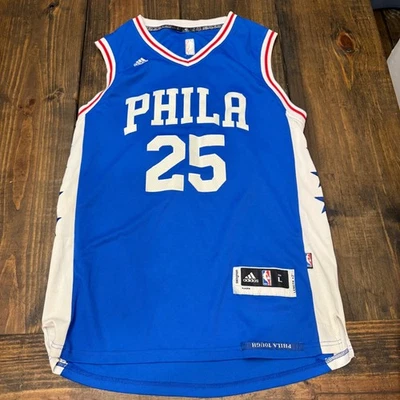 Camiseta deportiva de baloncesto Adidas Philadelphia 76ers Ben Simmons 25 para hombre talla grande Foto 1 de 4
