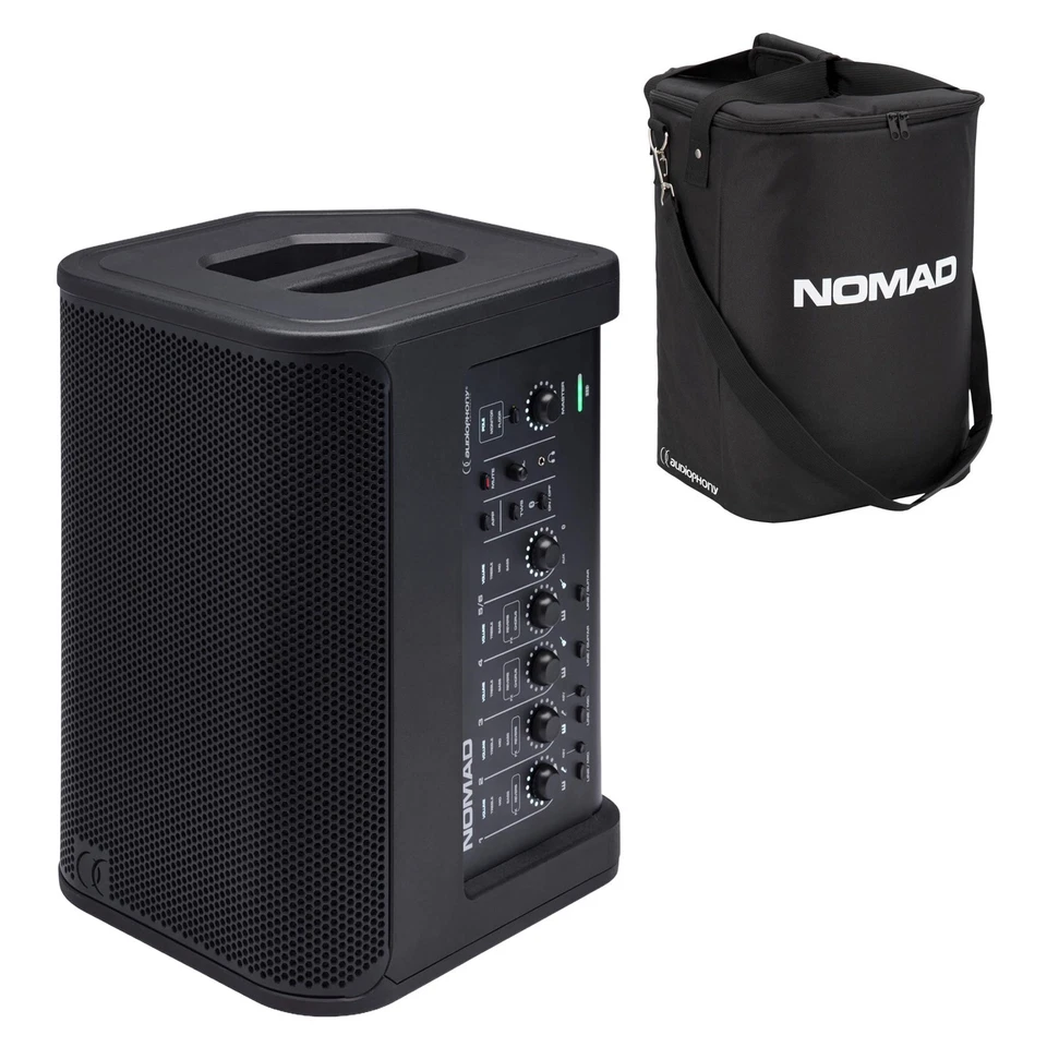 Audiophony NOMAD Mobile Akku Sound PA 8" Lautsprecher Bluetooth TWS USB MP3 APP - Bild 1 von 4