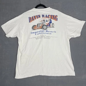 Vintage 90’s So Cal Dwarf Car Davis Racing T-Shirt Hanes Beefy White Imperial Beach - Bild 1 von 8