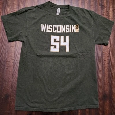 Рубашка мужская Gildan Wisconsin Herd Sandro Mamukelashili большая зеленая - Изображение 1 из 4