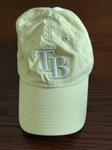 Tampa Bay Rays New Era 9Twenty Yellow Pastel Strapback Hat Adjustable TB MLB - Picture 1 of 9