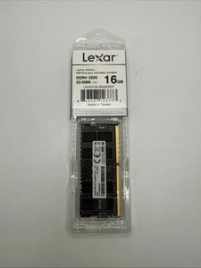 Lexar 16GB DDR4 Arbeitsspeicher SODIMM 3200Mhz 1,2V 1Rx8 **NEU VERSIEGELT** - Bild 1 von 3