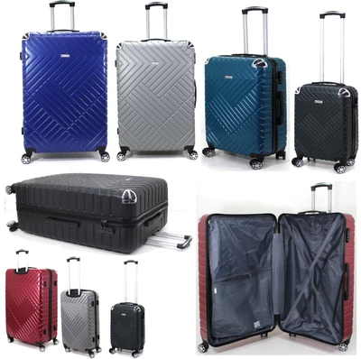 Hard Shell  Suitcase 8 Wheel 360° Spinner ABS  Luggage Trolley Bag Cabin to XXL - Image 1 of 4