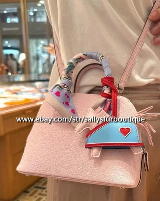 Sallys ручной работы из натуральной кожи сердце лошадь сумка брелок кольцо подвеска - Изображение 1 из 4