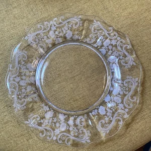 CAMBRIDGE CHANTILLY 8” Salad Dessert Plates Wavy MINT - Picture 1 of 1