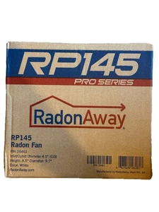 NEW RadonAway RP145 (replaces RP145c) Radon Fan Pro Series 169 CFM White - Picture 1 of 2
