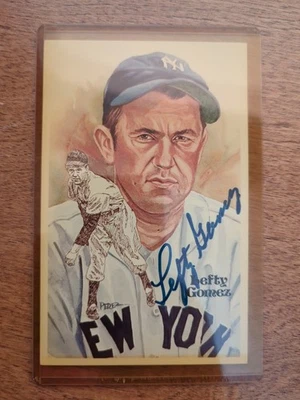 LEFTY GOMEZ AUTOGRAPHED PEREZ STEELE - JSA Auth - Image 1 of 2