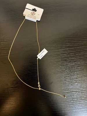 Giani Bernini Ajustable 16"-22" Caja Eslabón Cadena Collar Oro 18k Sobre Plata Foto 1 de 3