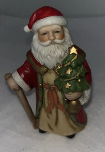 Vintage Weihnachtsmann alte Welt Weihnachtsmann Figur Homco #5610 Baumstock - Bild 1 von 4