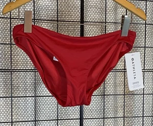 Athleta Sz M Medium NWT Clean Full Swim Bikini Bottom Red #531087 - Picture 1 of 3